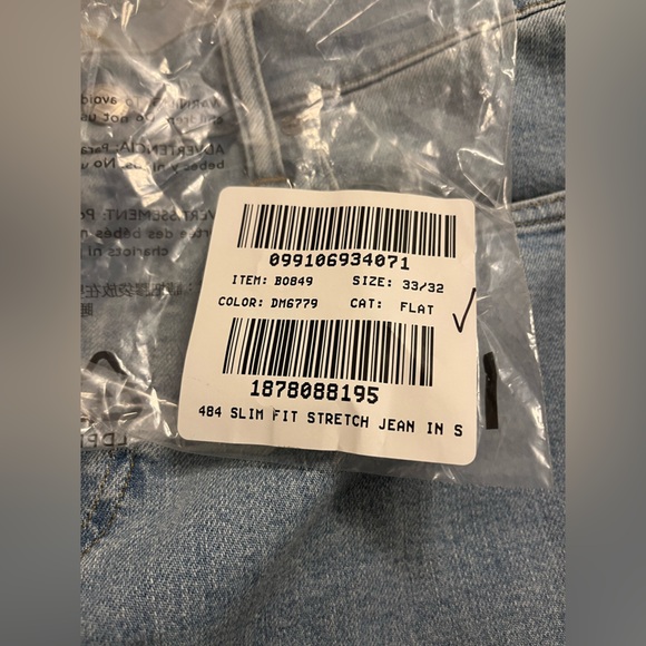 J.Crew NWOT 484 Slim-fit stretch jean in seven-year wash 33/32 - Picture 8 of 8